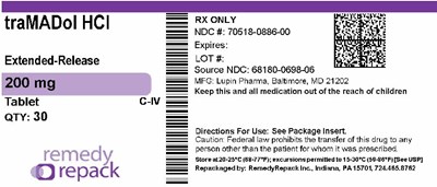 Tramadol HCl 200mg 70518 0886 00